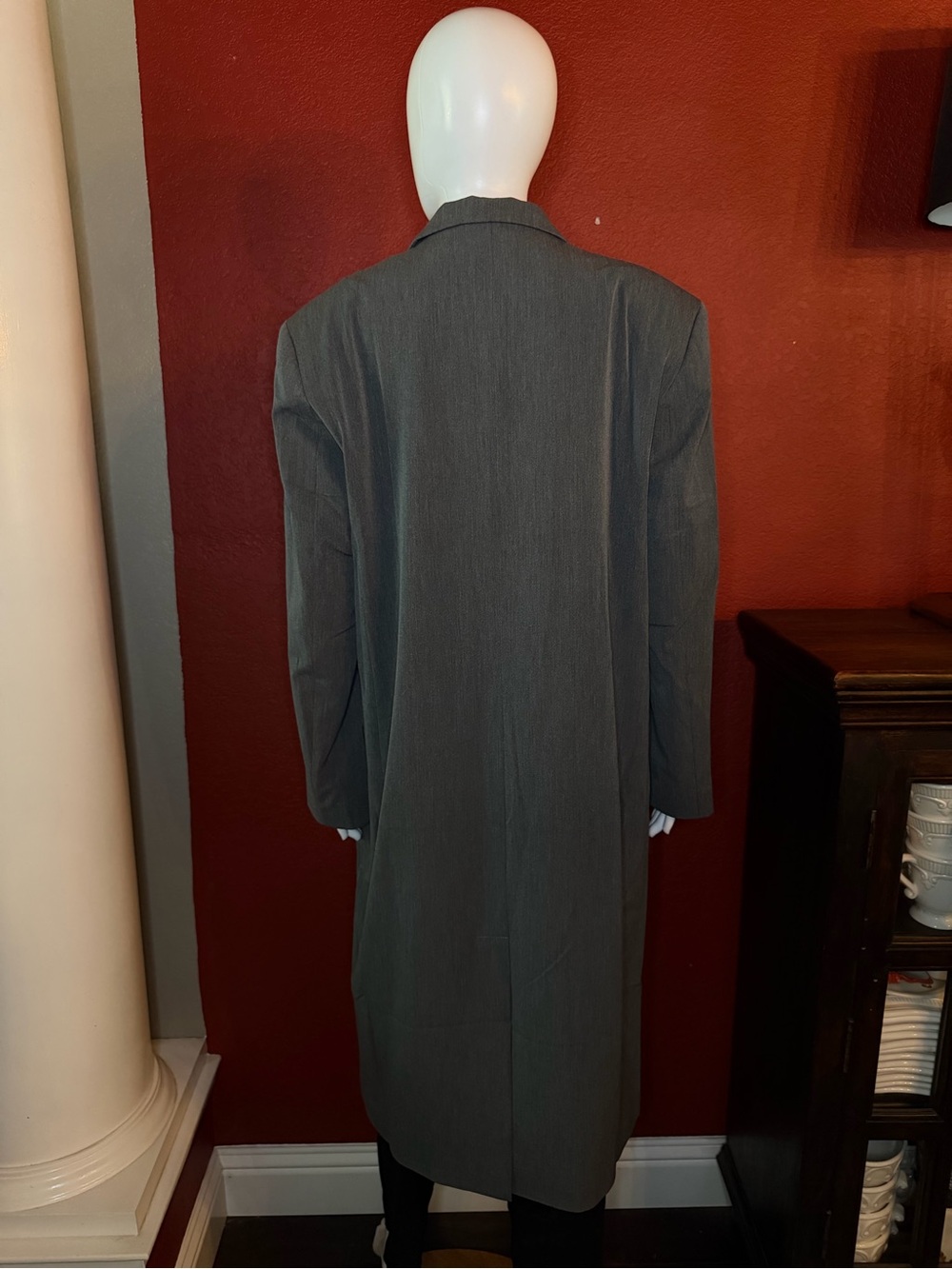 Rita Row Noufonts Longline Coat | Dark Grey | Size M - Picture 6 of 13